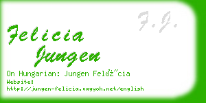 felicia jungen business card